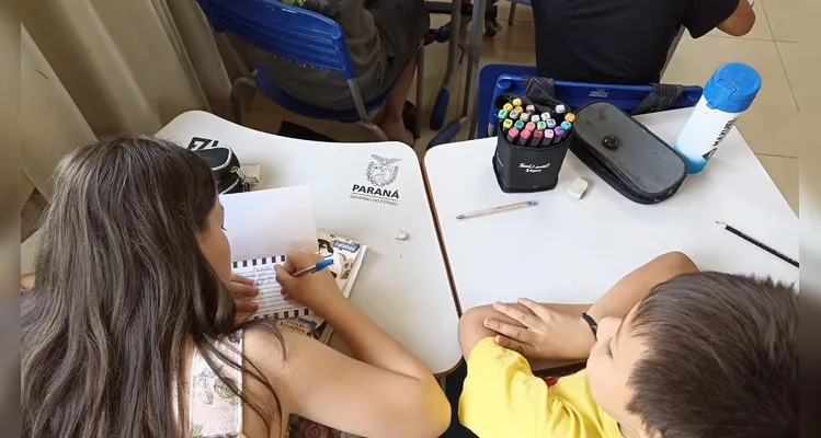 Confira os registros do trabalho dos alunos em sala de aula.