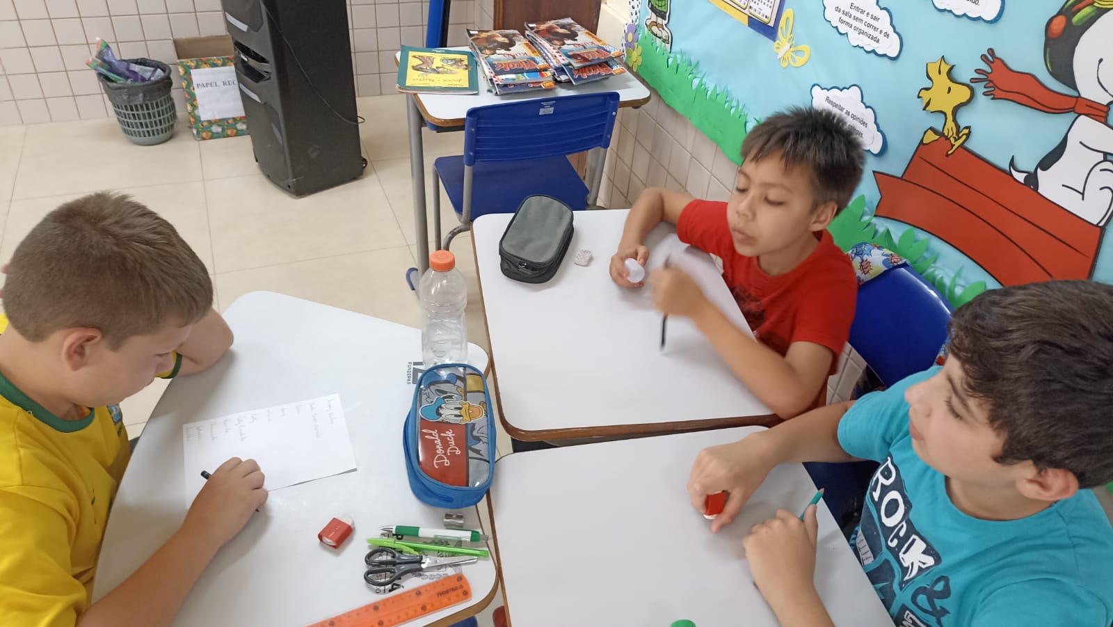 Confira os registros do trabalho dos alunos em sala de aula.