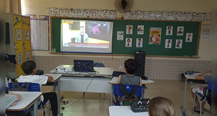 Confira os registros do trabalho dos alunos em sala de aula.