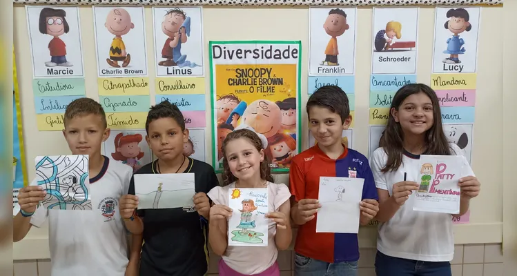 Confira os registros do trabalho dos alunos em sala de aula.