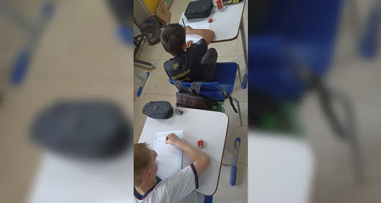 Confira os registros do trabalho dos alunos em sala de aula.