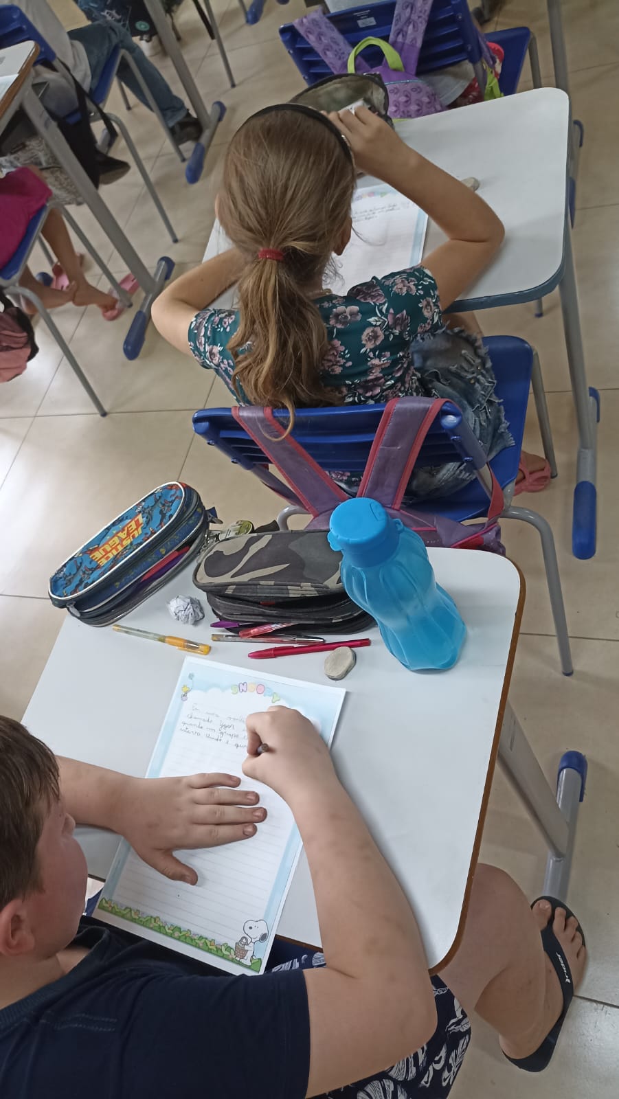 Confira os registros do trabalho dos alunos em sala de aula.