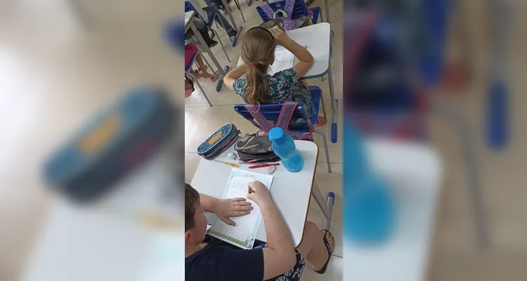 Confira os registros do trabalho dos alunos em sala de aula.