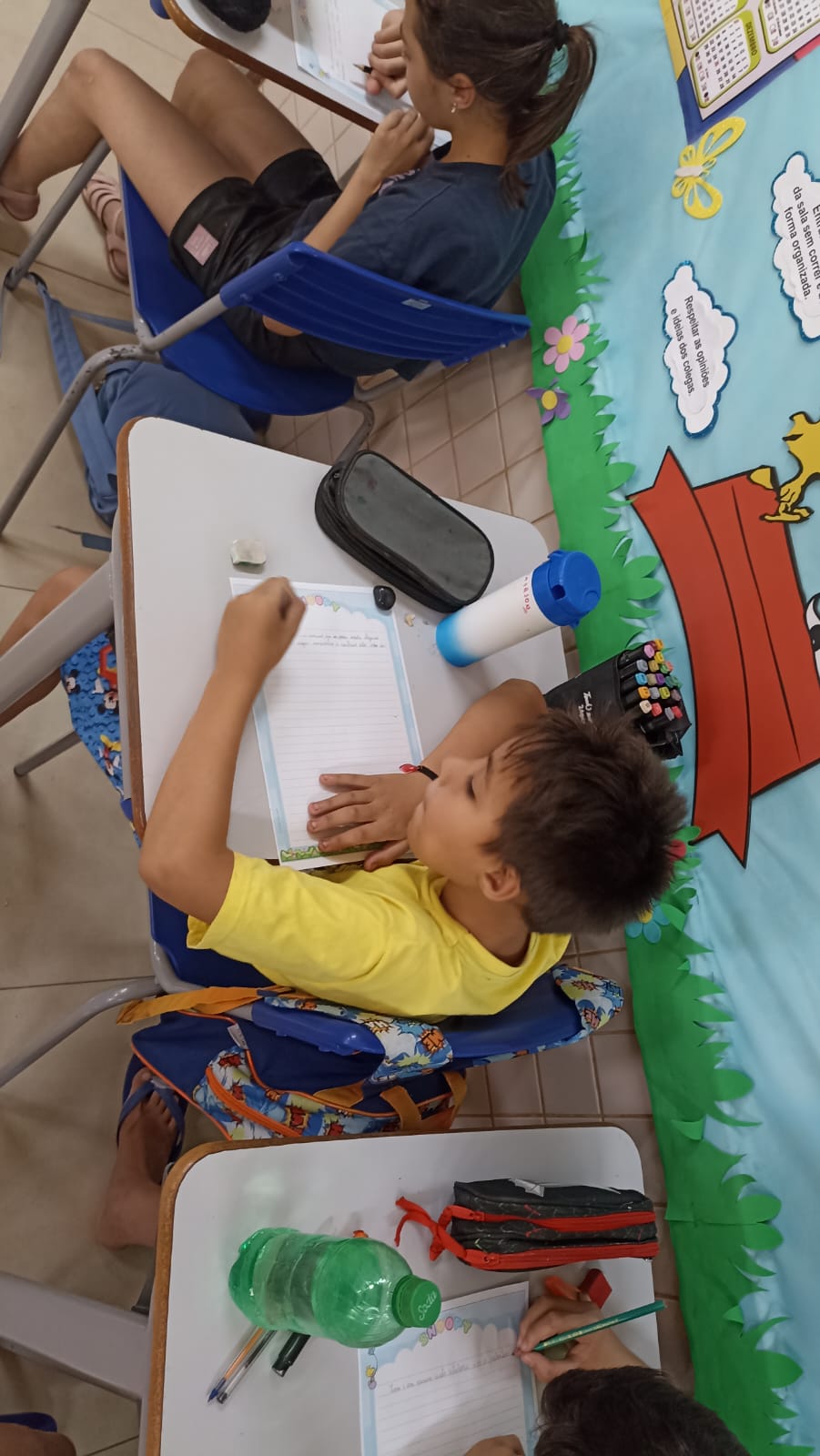 Confira os registros do trabalho dos alunos em sala de aula.