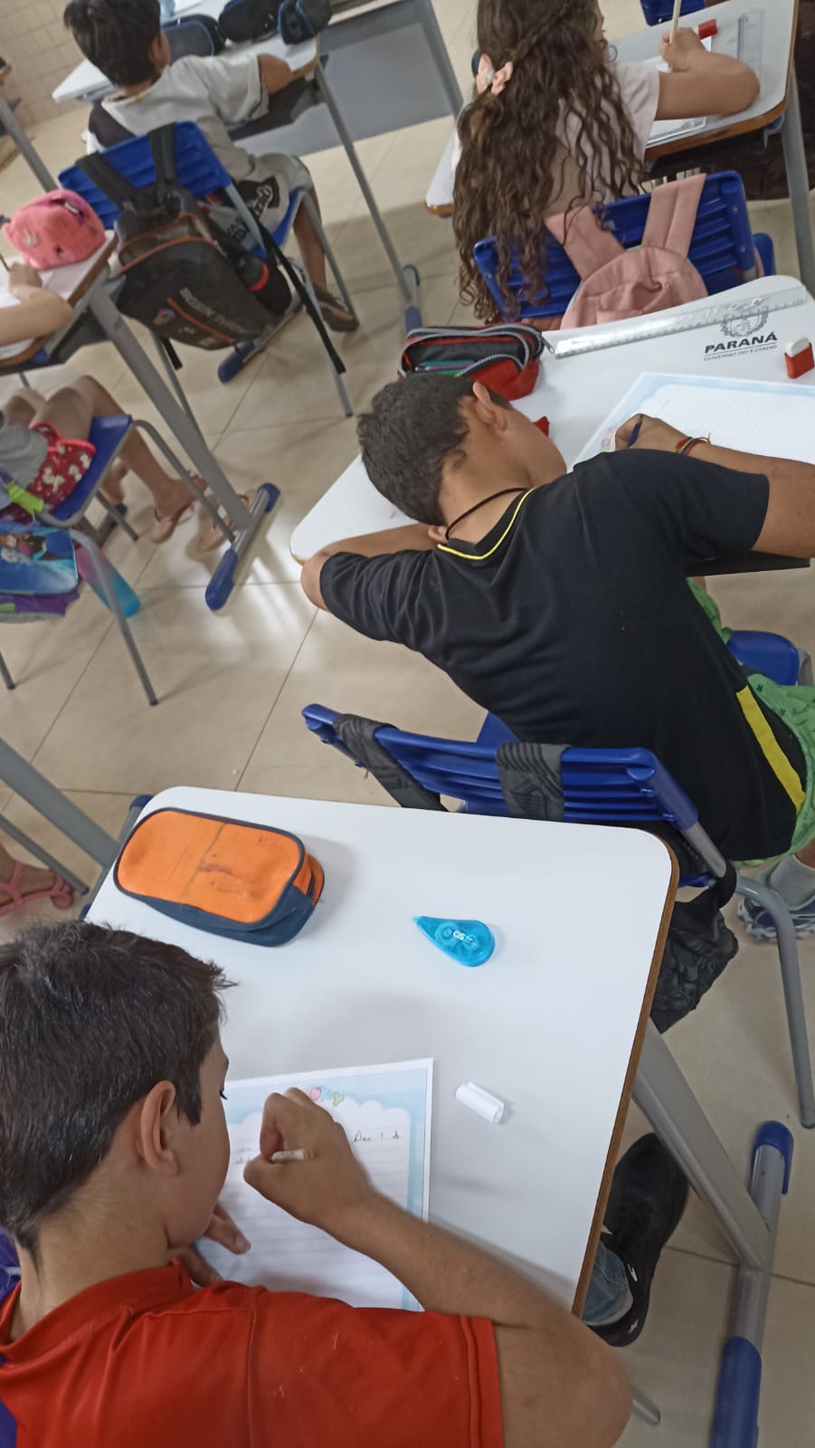 Confira os registros do trabalho dos alunos em sala de aula.