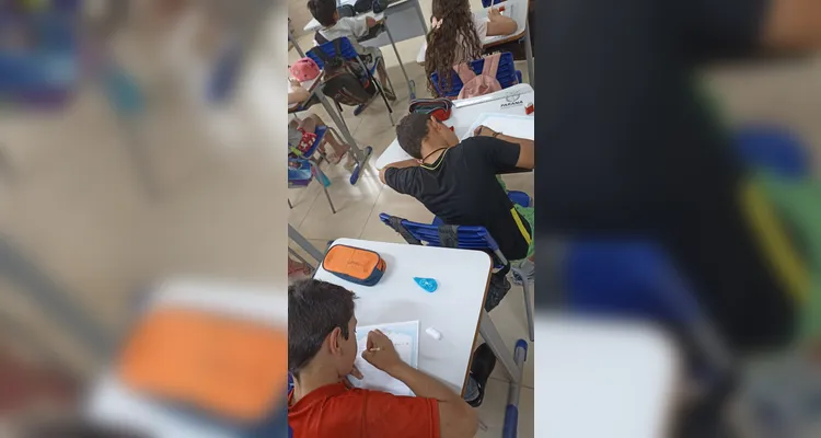 Confira os registros do trabalho dos alunos em sala de aula.