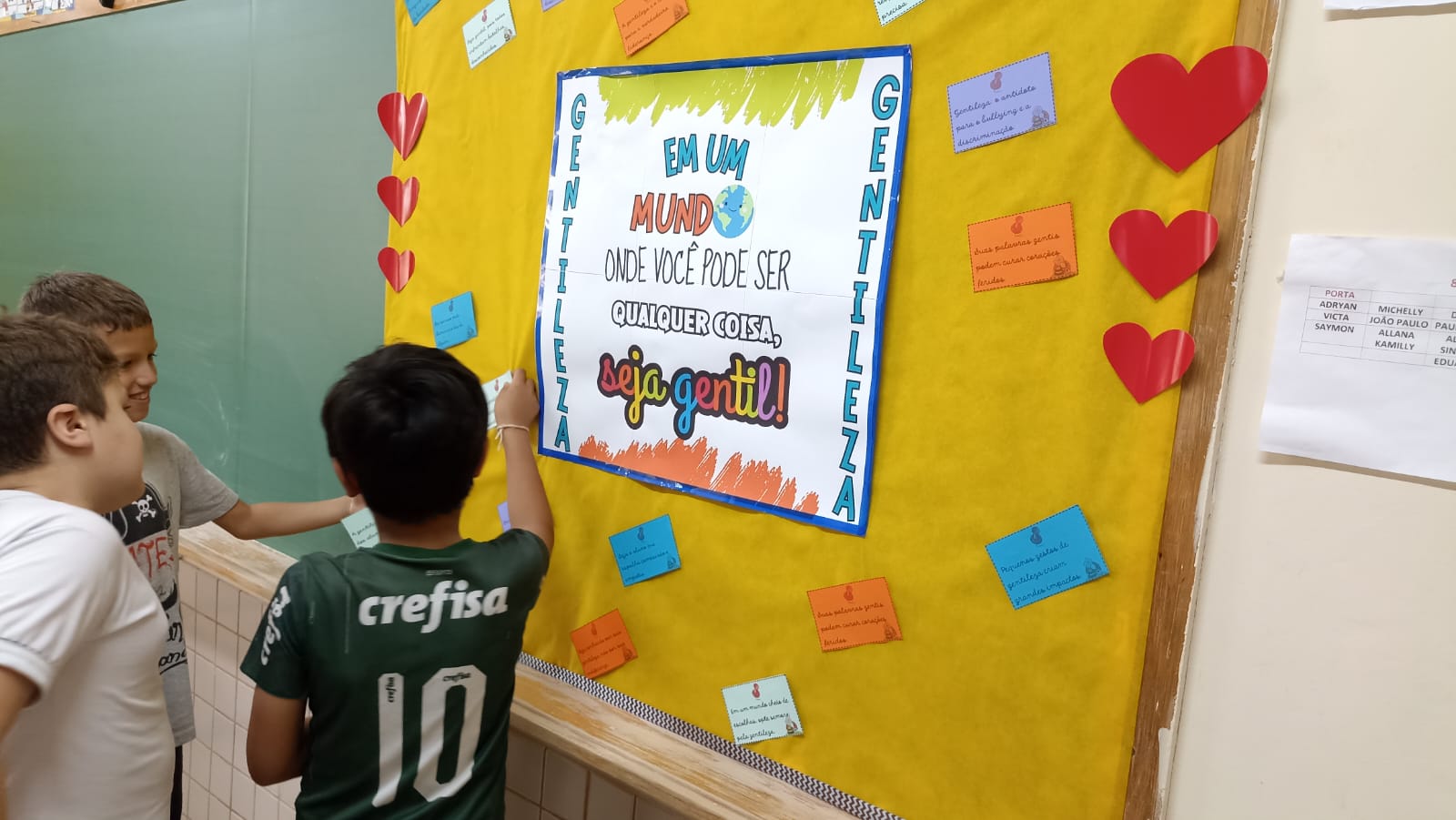 Confira os registros do trabalho dos alunos em sala de aula.