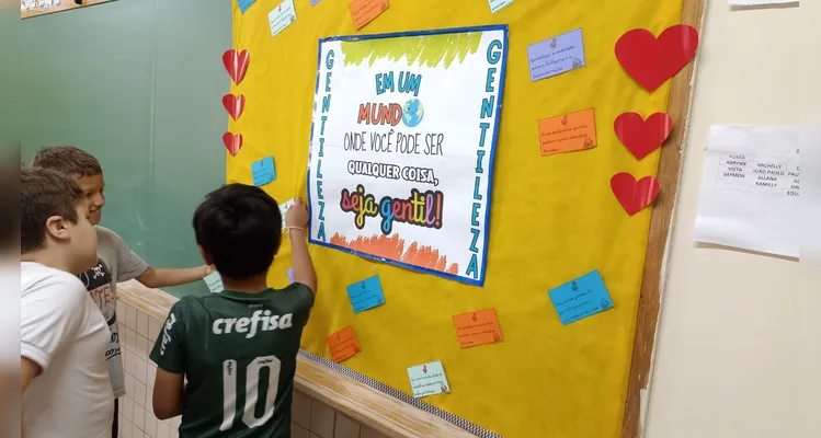 Confira os registros do trabalho dos alunos em sala de aula.