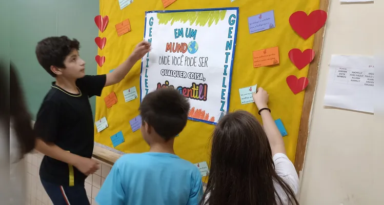 Confira os registros do trabalho dos alunos em sala de aula.