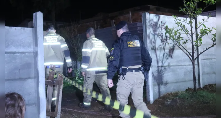 Polícia Militar também esteve no local.