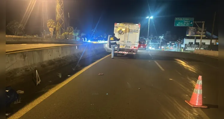 Mulher morre atropelada na Avenida Souza Naves, em Ponta Grossa |