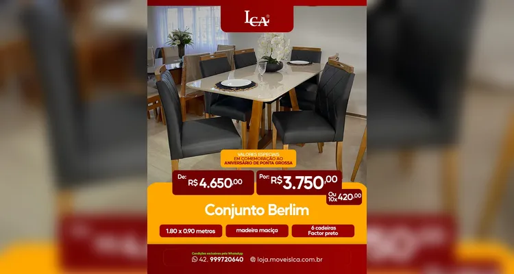 LCA Móveis lança promoção com descontos especiais