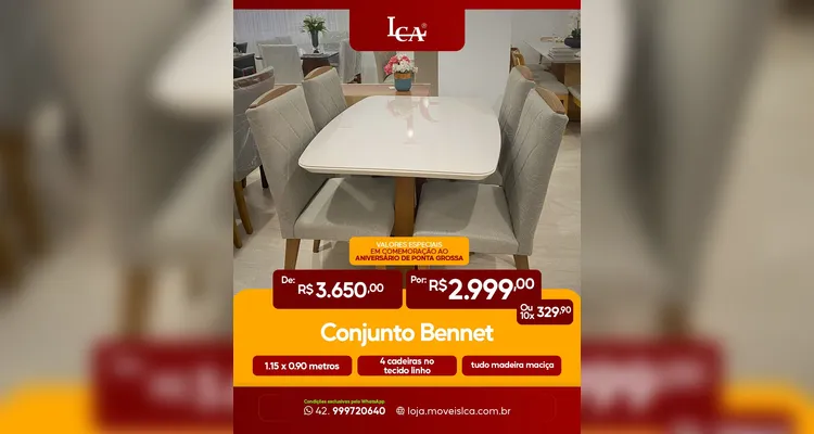 LCA Móveis lança promoção com descontos especiais