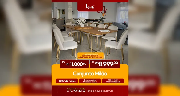 LCA Móveis lança promoção com descontos especiais