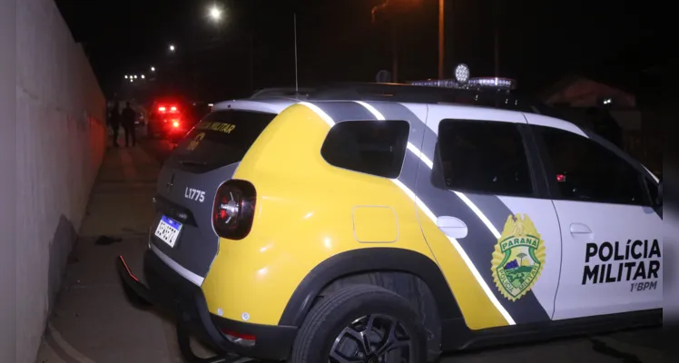 Equipe da Polícia Militar esteve no local da ocorrência.