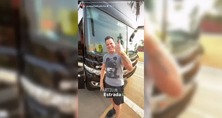 Ônibus de João Neto e Frederico se envolve em acidente na BR-040