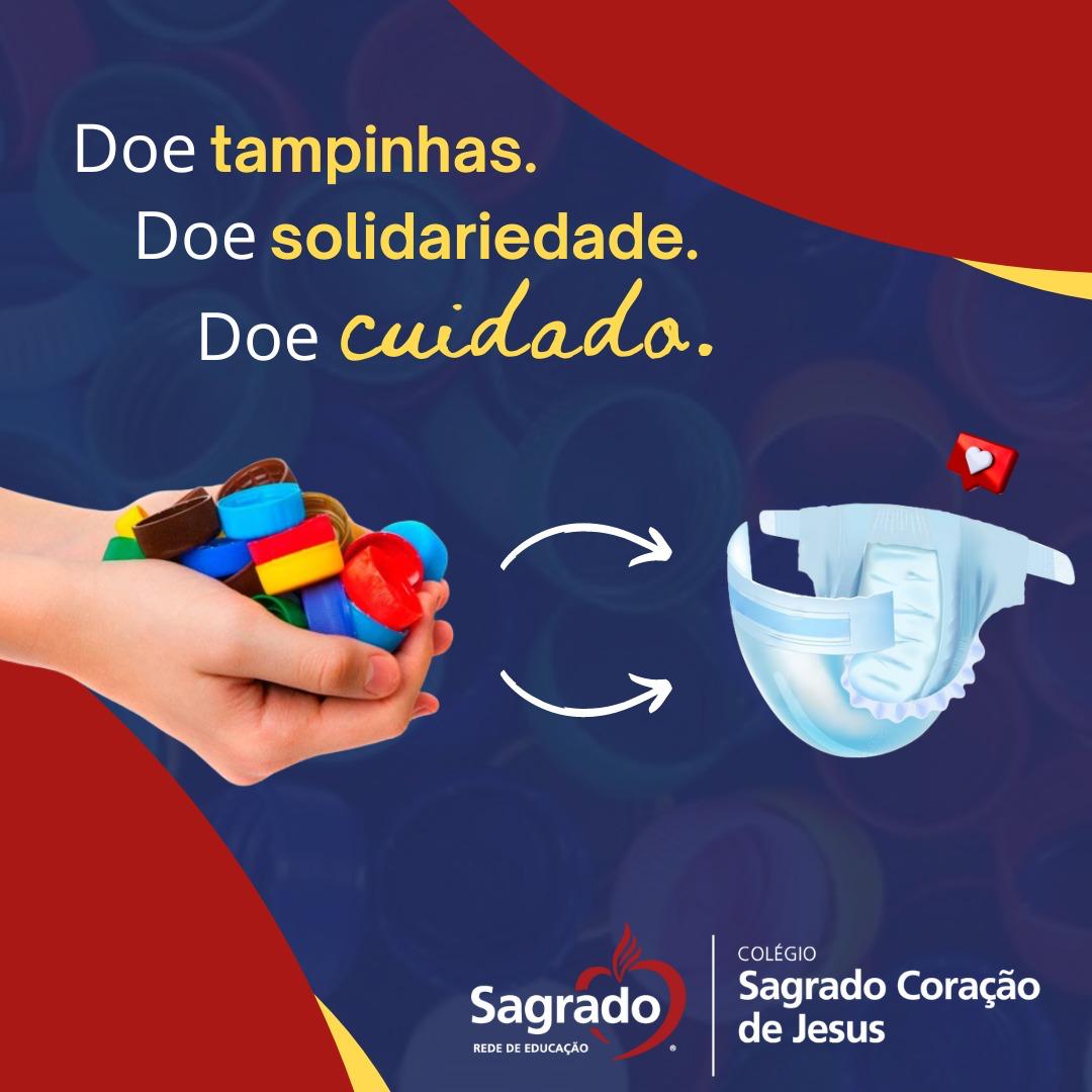 Tampinhas podem ser descartadas na campanha do Sagrado.