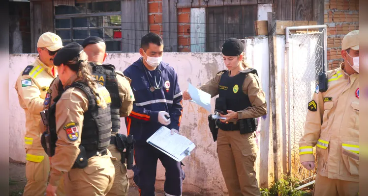 Agentes da Polícia Militar foram acionados para a ocorrência.