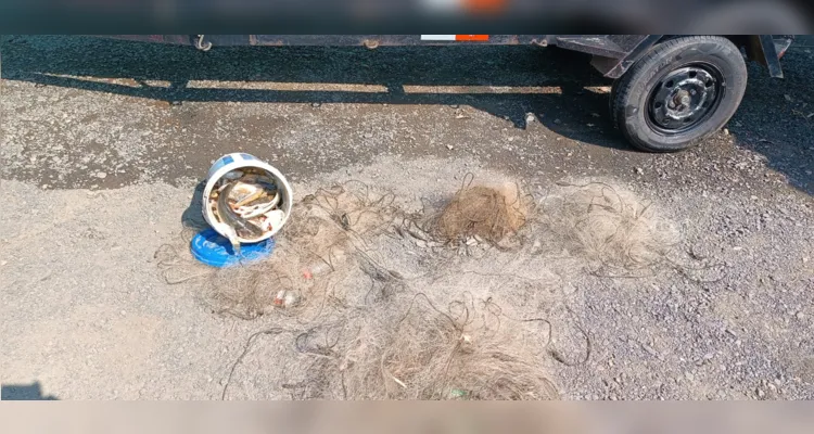 Dois homens são presos durante pesca no Rio Tibagi em PG