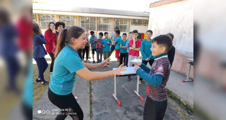 A parte final da proposta realizada pela turma envolveu a participação dos alunos em um divertido quiz.