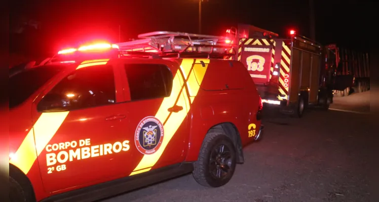 Incêndio em vegetação foi combatido na noite dessa quinta-feira