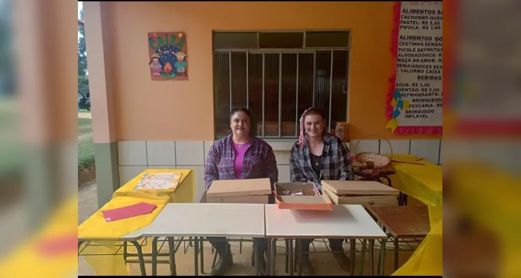 A turma realizou diversas propostas, como a elaboração de desenhos e a participação no tradicional festejo junino da escola.