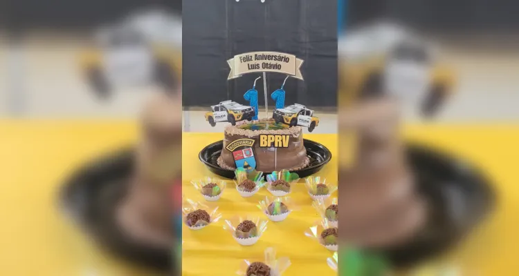 A 5ª Companhia tornou o aniversário do pequeno Luis Otávio ainda mais feliz