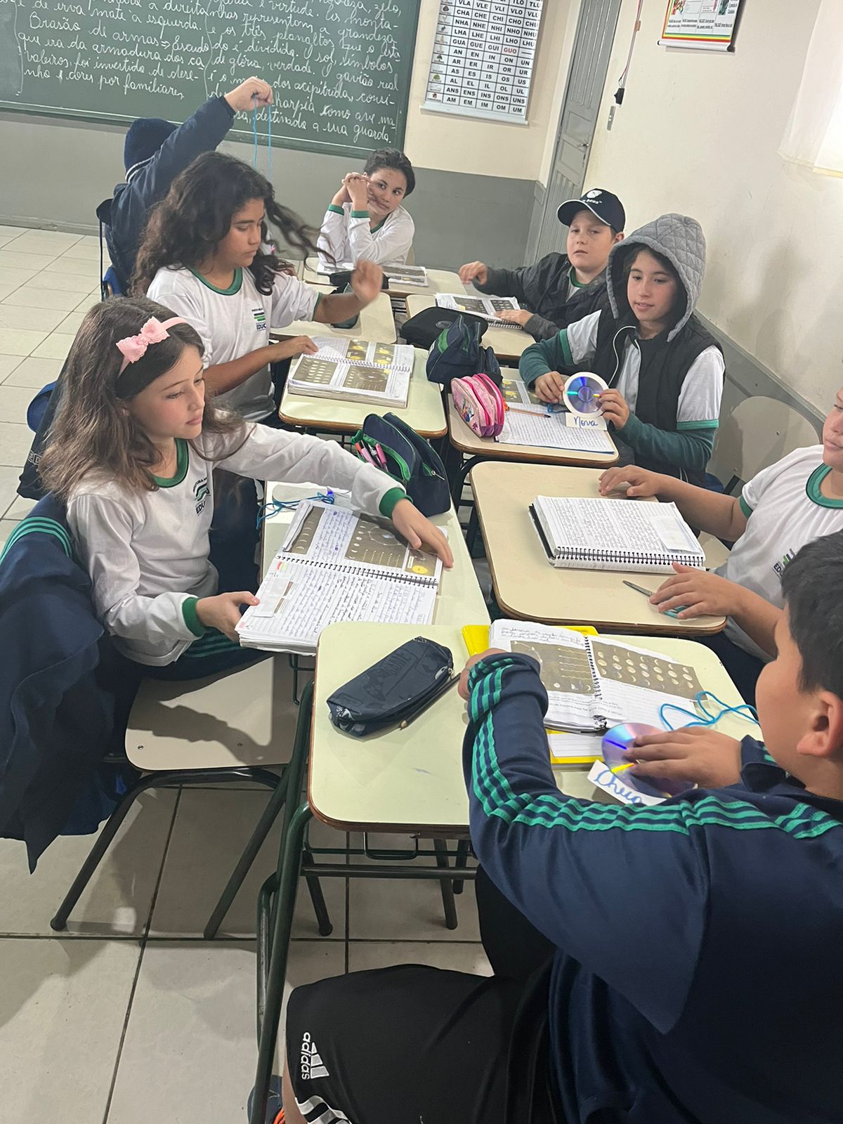 Confira os registros feitos pelos alunos e o trabalho em sala de aula.