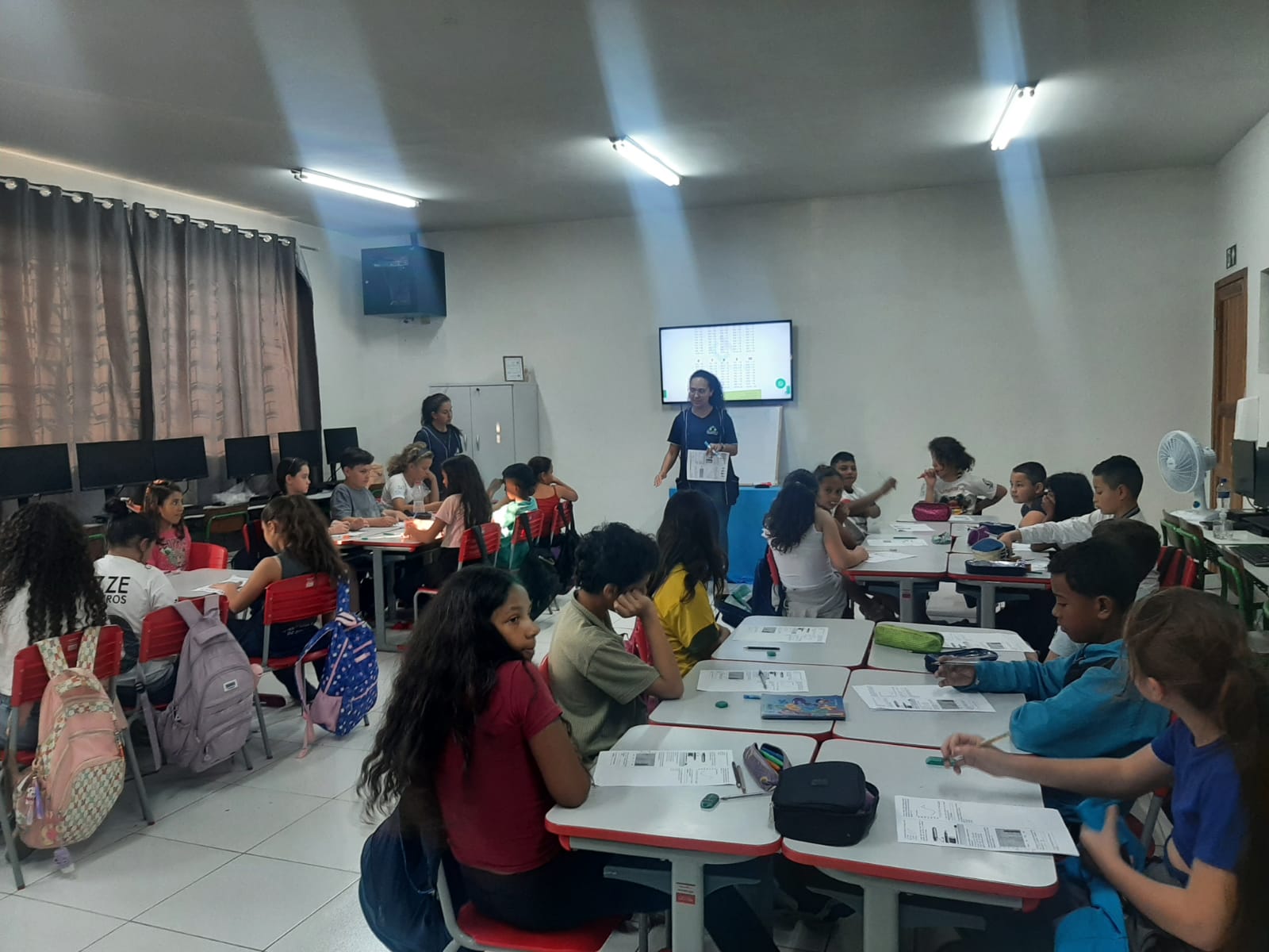 Estímulo e atenção aos conteúdos mais difíceis foram destaques em sala de aula.