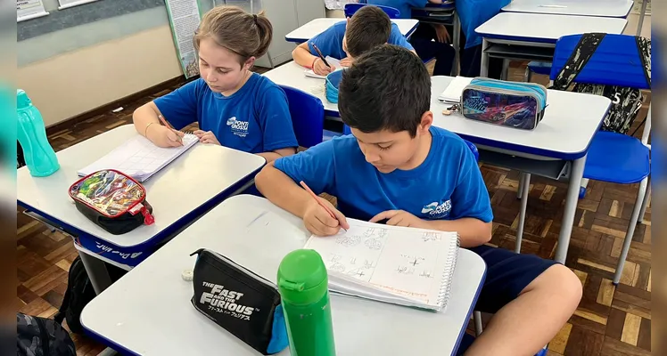 A turma também desenvolveu histórias em quadrinhos para solidificar os aprendizados.