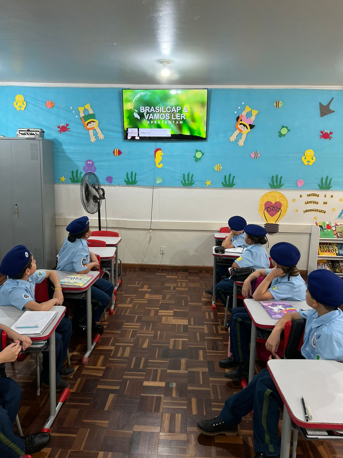 A aula do Vamos Ler em parceria com a Brasilcap foi parte importante dos estudos da turma.