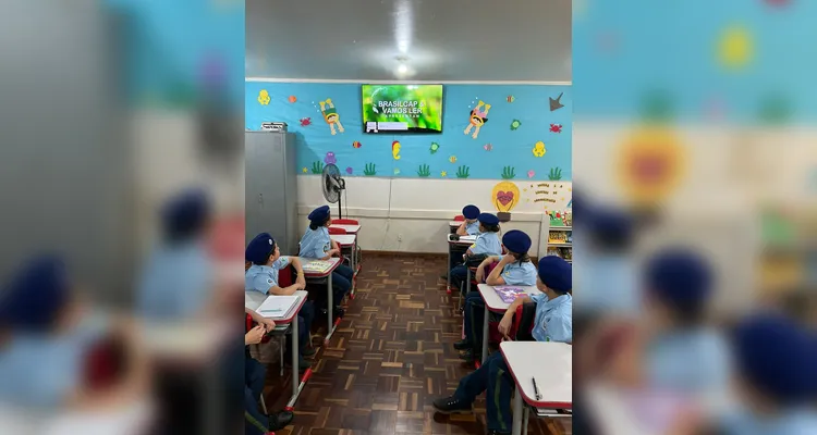 A aula do Vamos Ler em parceria com a Brasilcap foi parte importante dos estudos da turma.