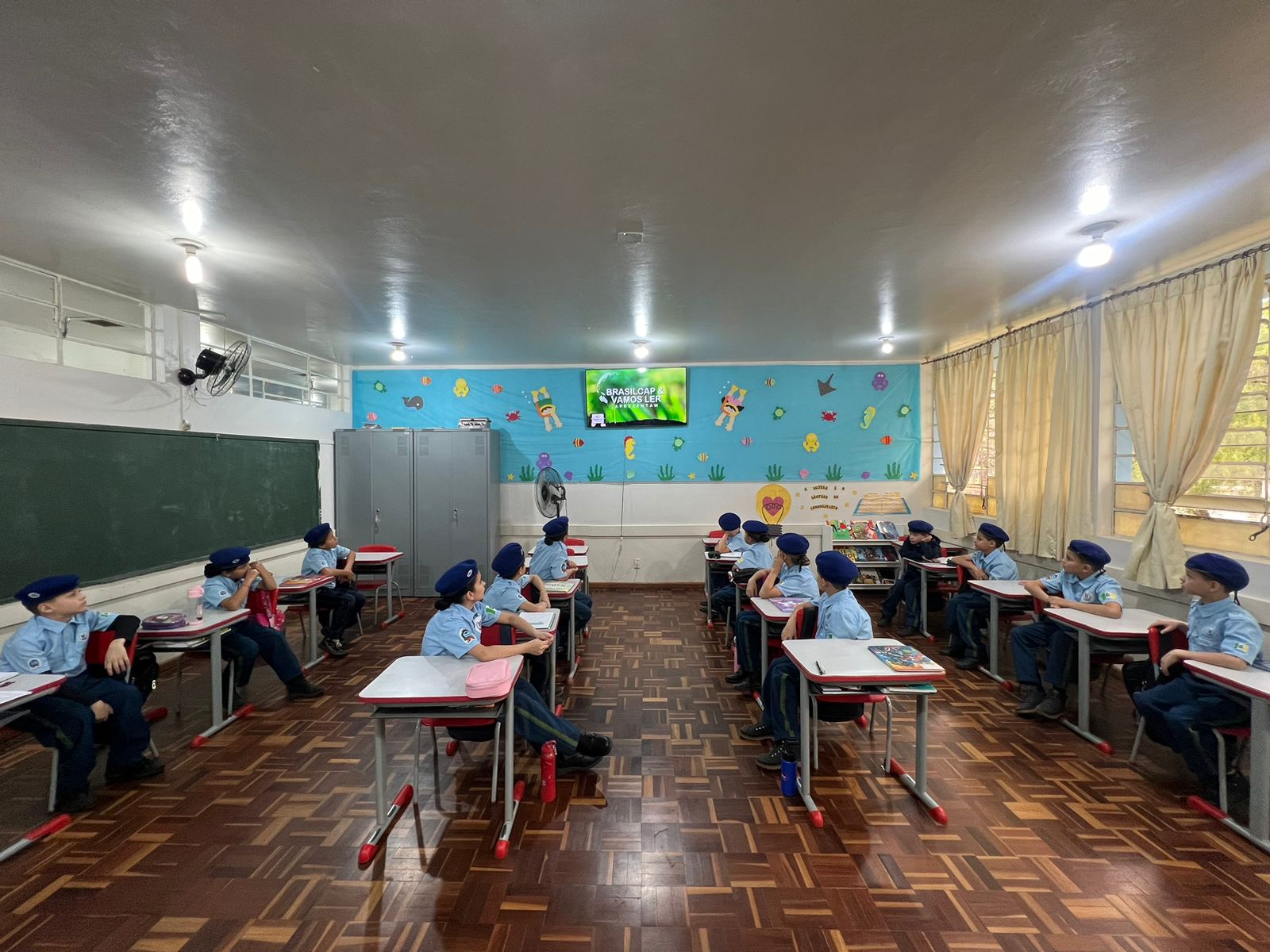 A aula do Vamos Ler em parceria com a Brasilcap foi parte importante dos estudos da turma.