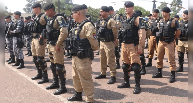 Participam dessa fase da operação o Batalhão de Polícia Militar de Operações Aéreas (BPMOA), o Batalhão de Polícia de Rondas Ostensivas de Natureza Especial (BPRONE) e o efetivo do 1º Batalhão de Polícia Militar.