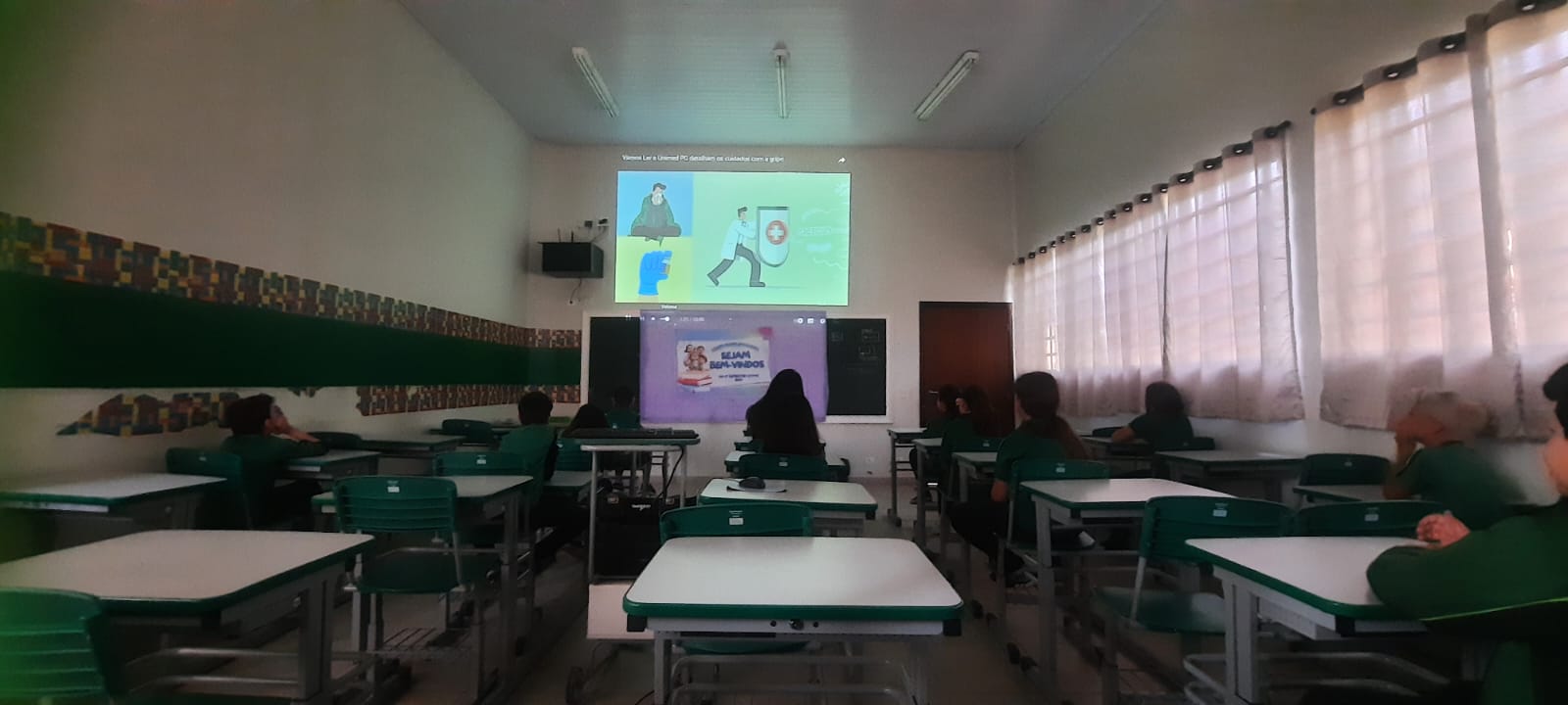 Videoaula teve grande importância no entendimento dos educandos sobre a doença.