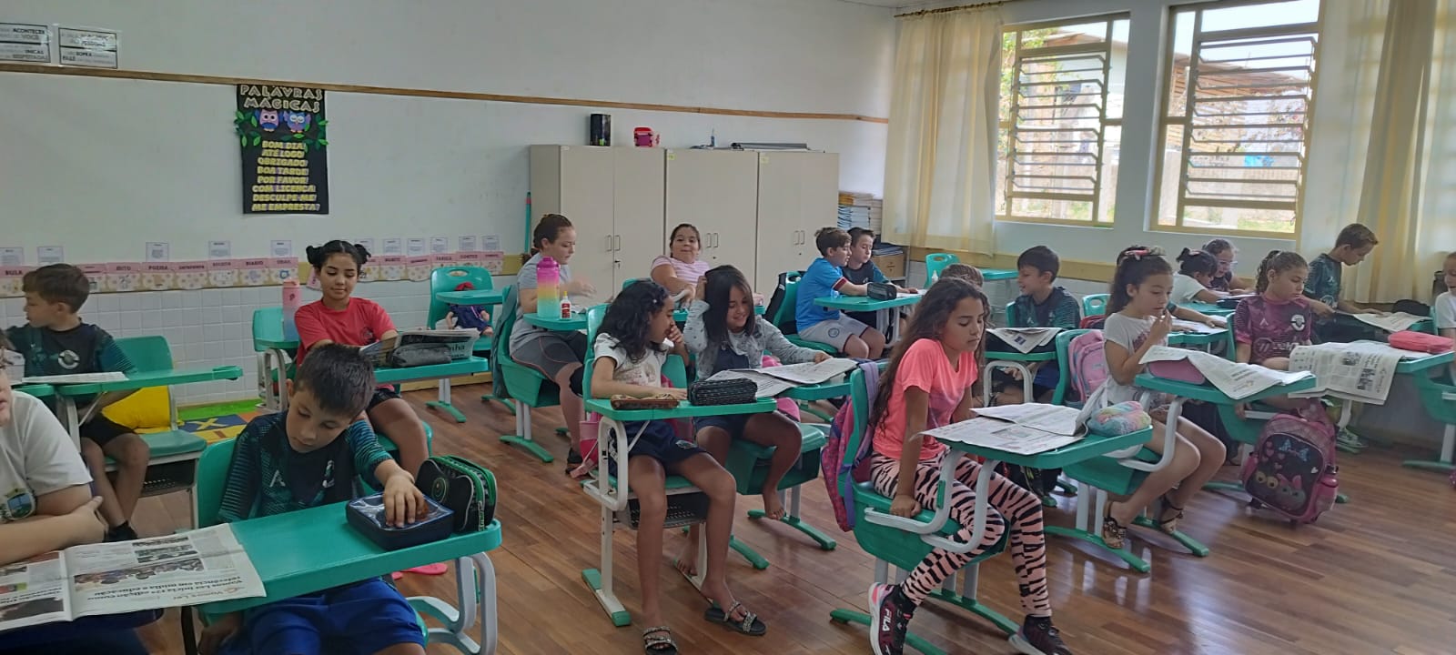 Impresso contribuiu para ampla aprendizagem em sala de aula.