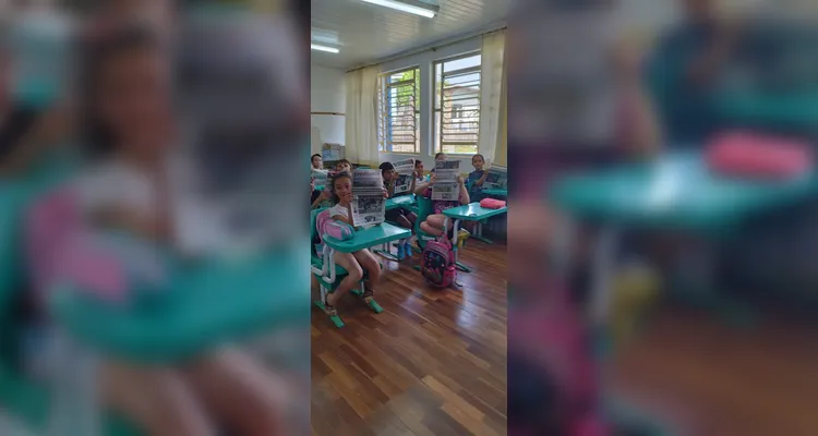 Impresso contribuiu para ampla aprendizagem em sala de aula.