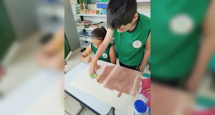 Confira as várias etapas dentro do trabalho realizado pelos alunos em sala de aula.