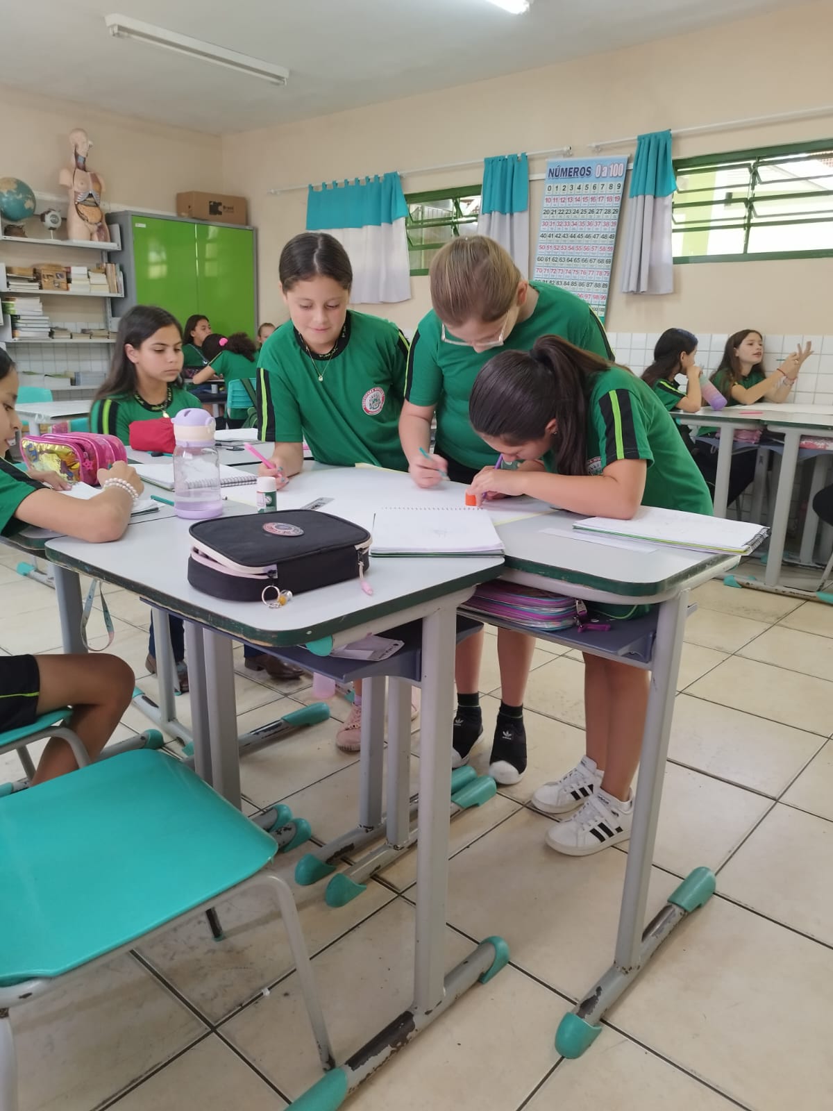 Confira as várias etapas dentro do trabalho realizado pelos alunos em sala de aula.