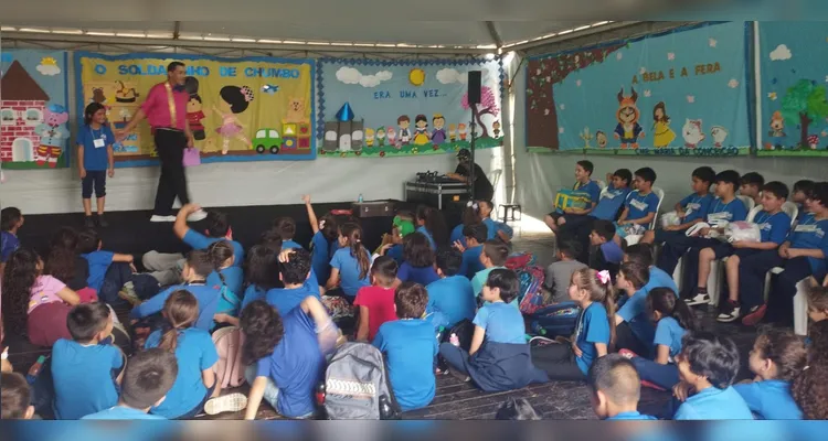 Como parte das atividades, a classe participou do 11° Congresso de Educação de Ponta Grossa.