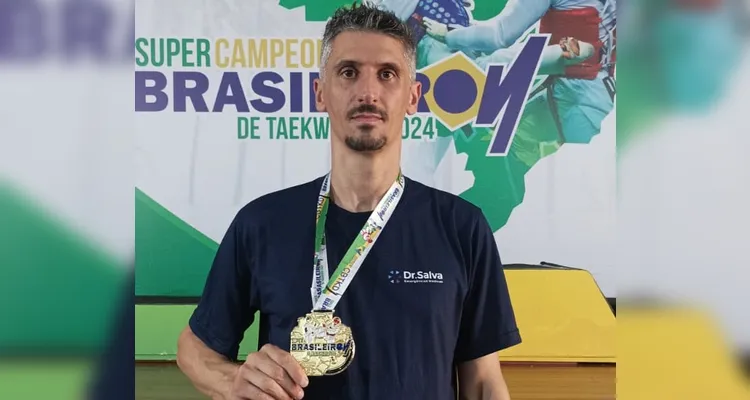 Valdemar Junior se tornou bicampeão brasileiro na categoria Master 03 até 80 kg.