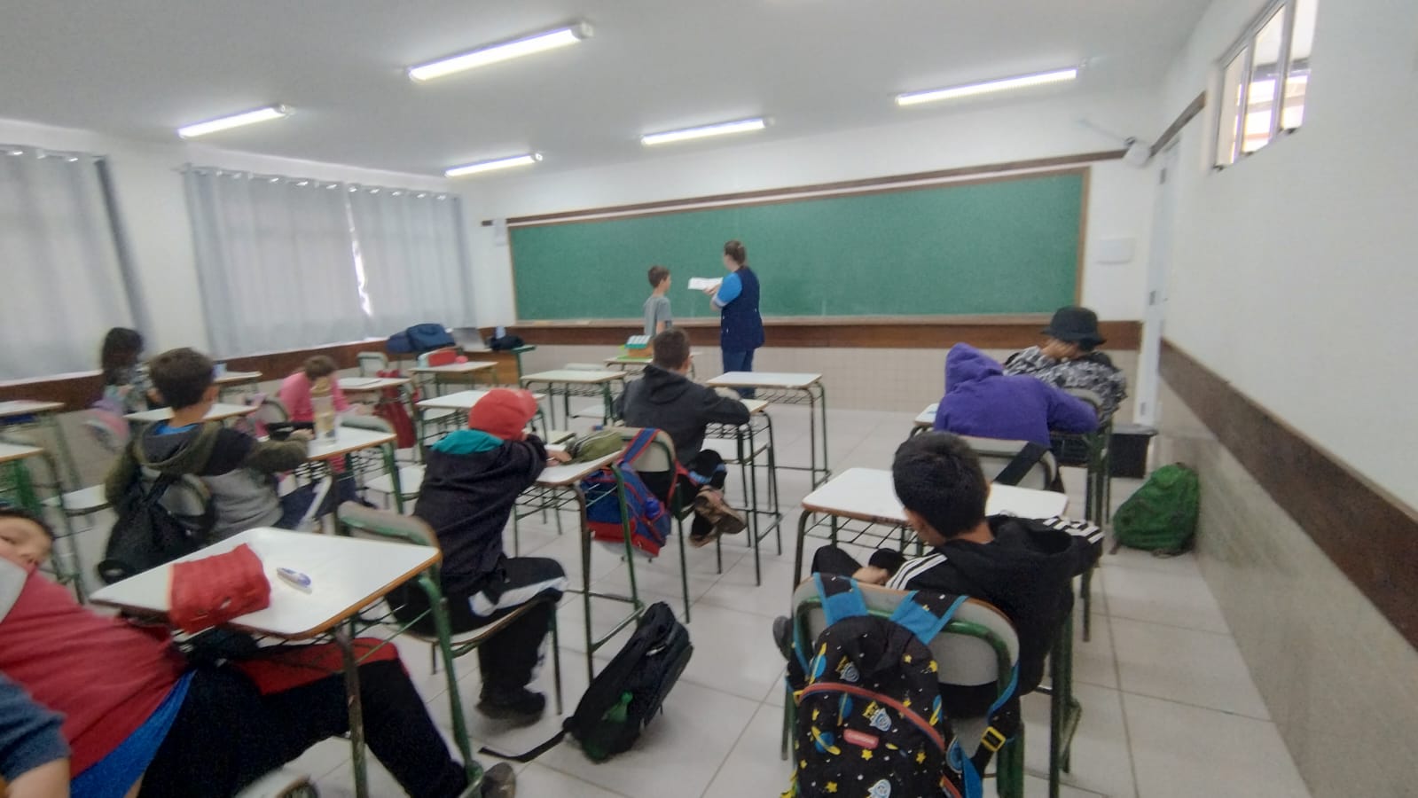 Com a proposta, os alunos puderam trocar cartas com colegas de outra instituição e criar novos laços de amizade.