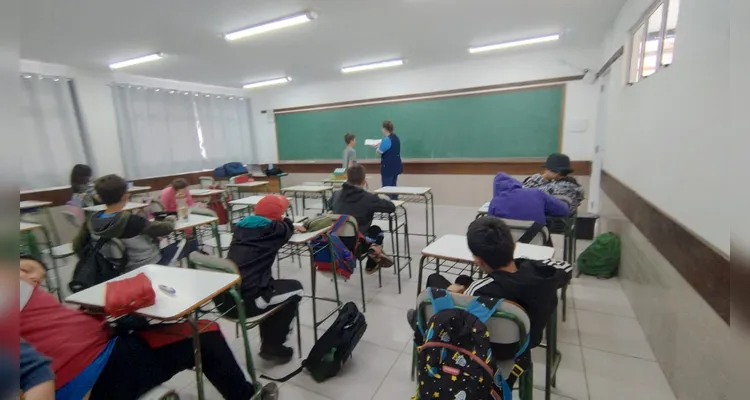 Com a proposta, os alunos puderam trocar cartas com colegas de outra instituição e criar novos laços de amizade.