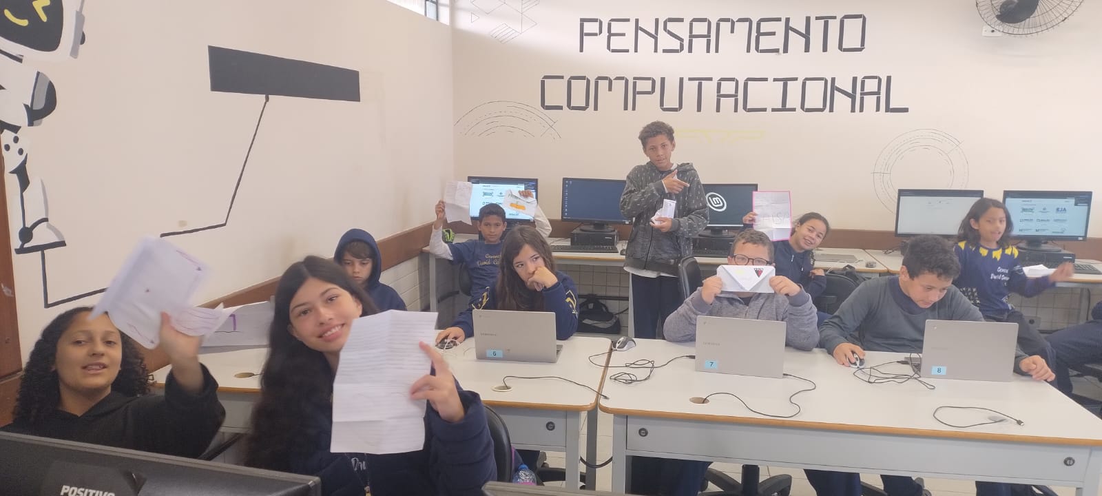 Com a proposta, os alunos puderam trocar cartas com colegas de outra instituição e criar novos laços de amizade.