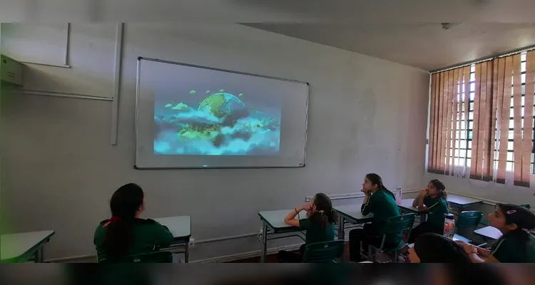 Turma pôde trabalhar o conteúdo de forma abrangente em sala de aula.