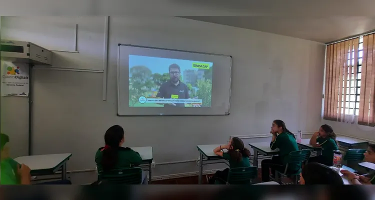 Turma pôde trabalhar o conteúdo de forma abrangente em sala de aula.