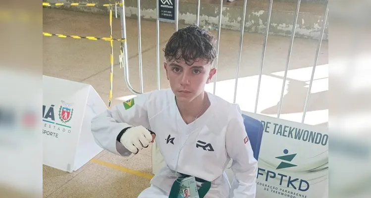 O atleta é aluno do ‘CT Junior Lima de Taekwondo’, e tem ganhado destaque no taekwondo.