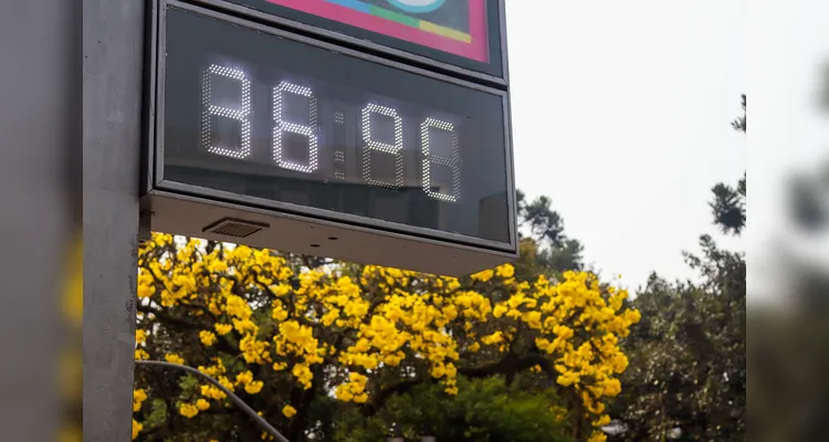 A temperatura máxima média vai chegar próximo a 40ºC em alguns pontos do Estado.