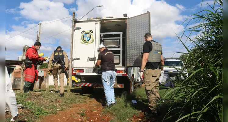 Polícia Científica encaminhou o corpo ao Instituto Médico Legal