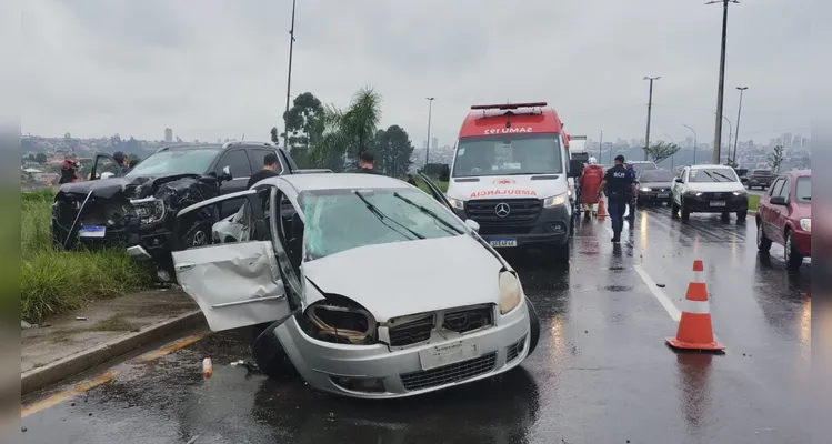 Acidente gerou transtornos no trânsito da região